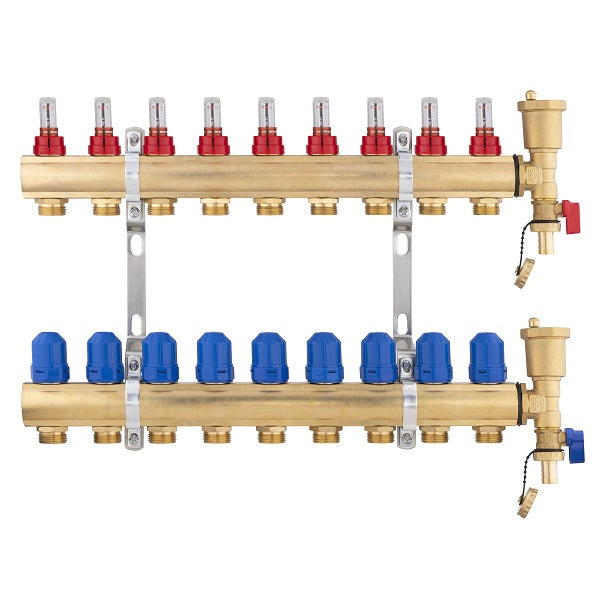Collecteur plancher chauffant 9 départs