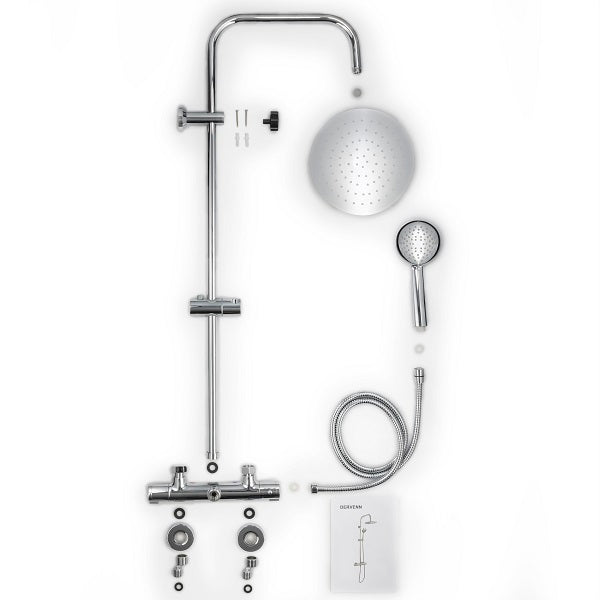 Colonne de Douche Thermostatique DERVENN décomposition