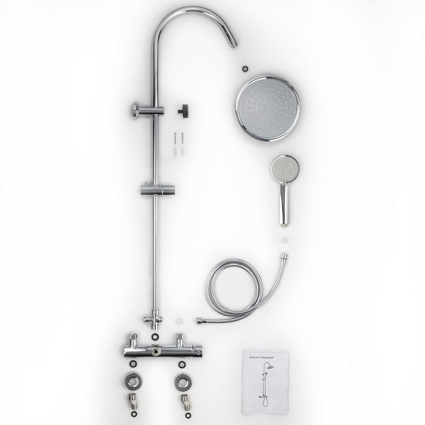 Colonne de douche mitigeur mécanique KARA décomposition