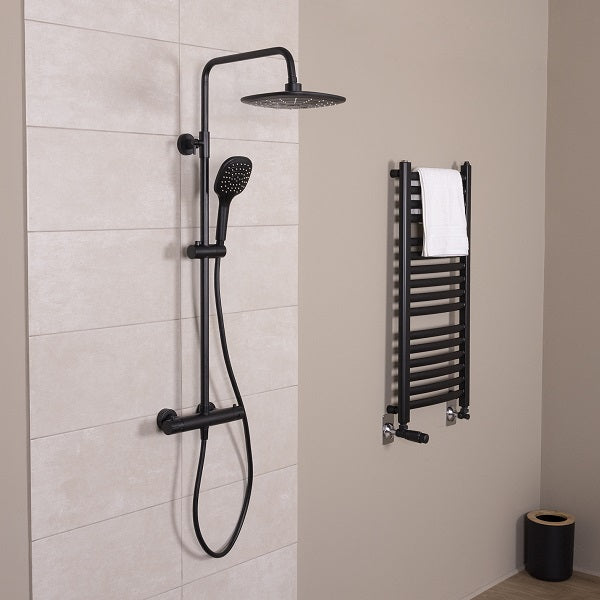Colonne de Douche Thermostatique Noire BERENS ambiance