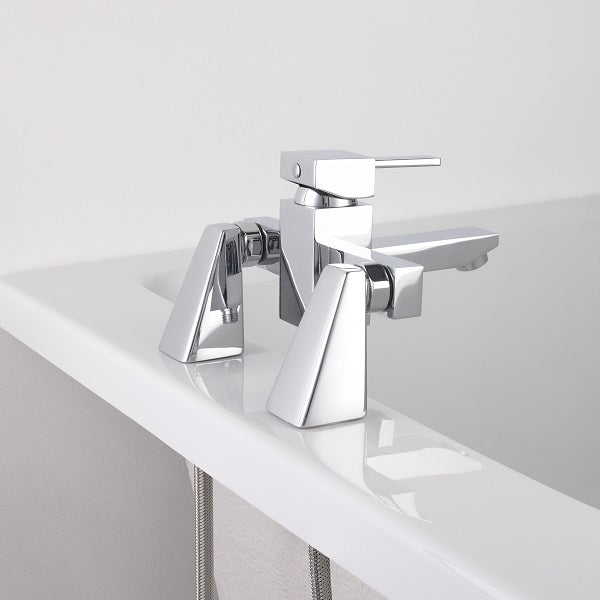 2 Colonnettes Carrées pour Baignoire ambiance