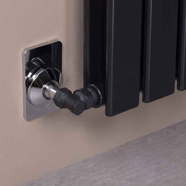 Coude de Réglage Noir installé radiateur noir