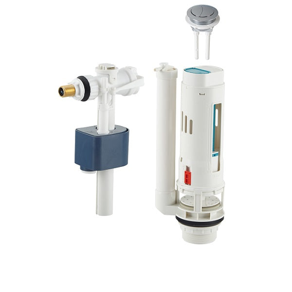 Ensemble chasse d'eau double poussoir