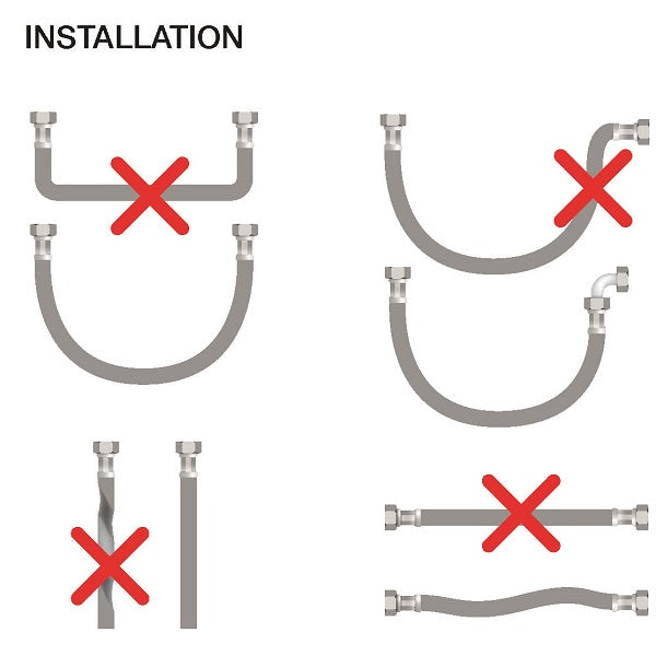 Flexible raccordement robinetterie installation