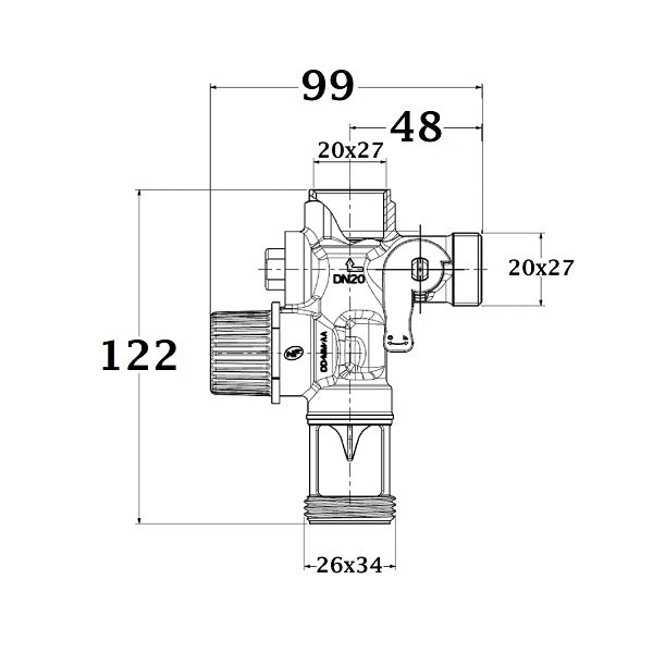 Groupe de Sécurité NF + Siphon NF dimensions