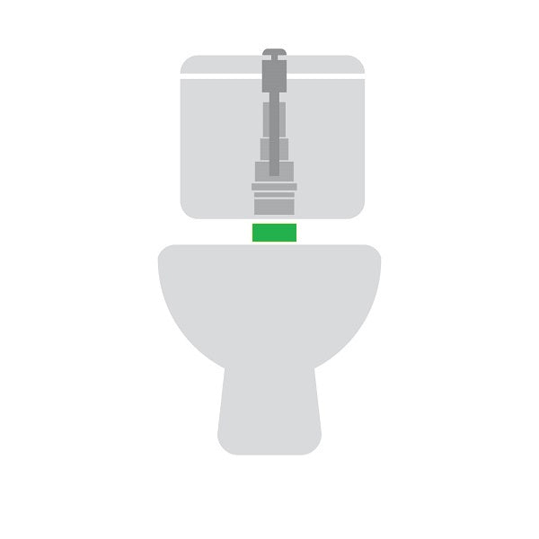 Joint cuvette - réservoir WC schéma