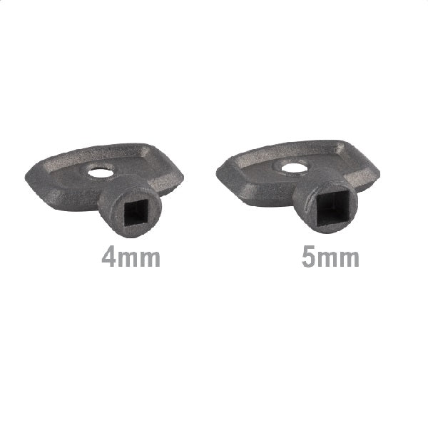 Dimensions 2 clés à Carré pour Purgeur de Radiateur