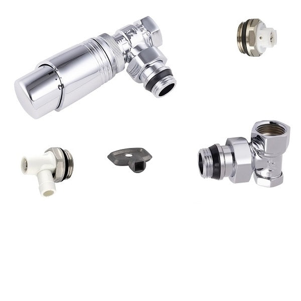 Kit Complet Radiateur Thermostatique Chrome