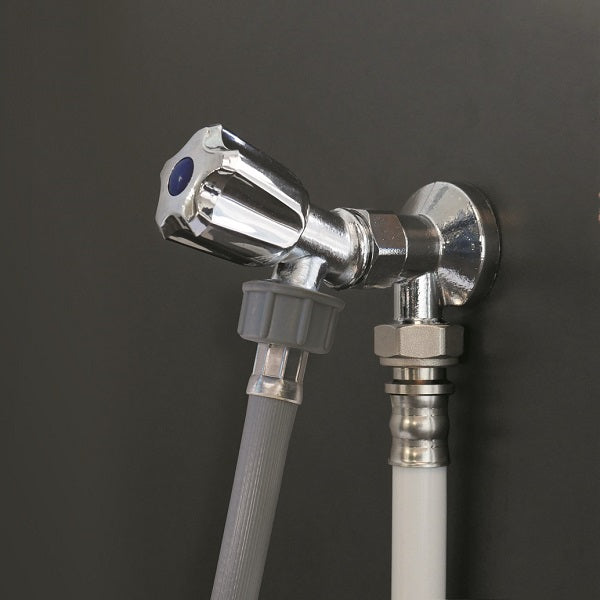 Applique murale écrou libre chromée installation