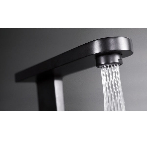 Mitigeur de lavabo noir MERIDA ambiance