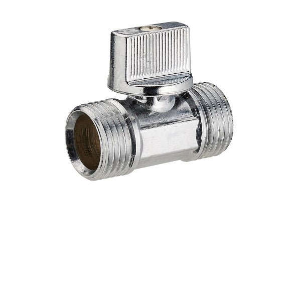 Mini vanne chromée mâle - mâle