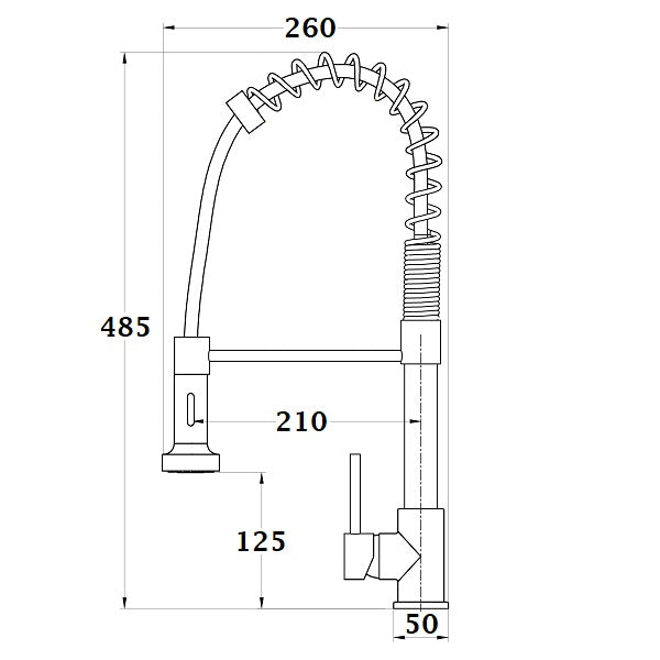 Mitigeur évier chef BAYA dimensions