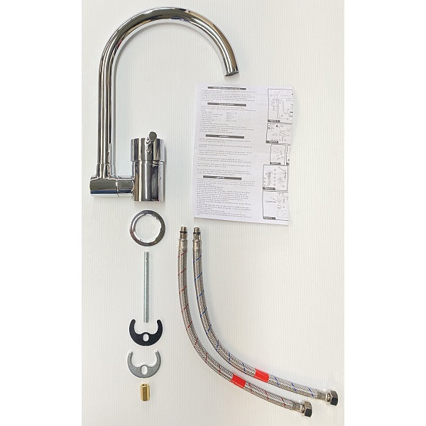 Mitigeur évier à bec basculant TAMISE décomposition