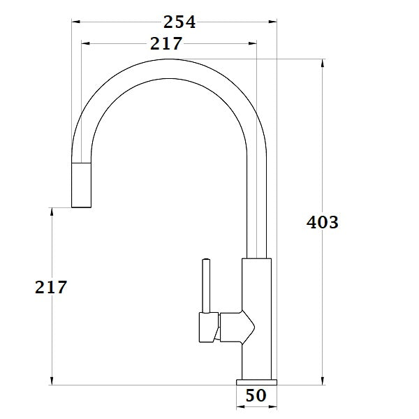 Mitigeur évier haut ILHEA dimensions