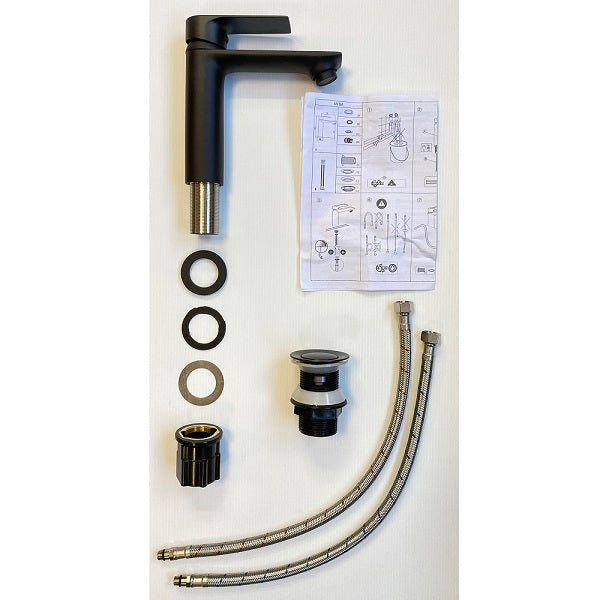 Mitigeur lavabo noir NYTIA décomposition