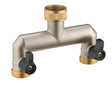 Nez de robinet double sortie mâle 3/4 (20x27)
