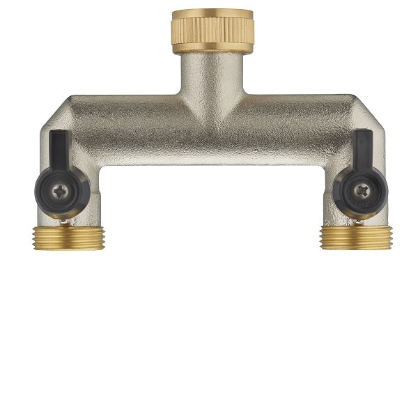Nez de robinet double sortie mâle 3/4 (20x27)