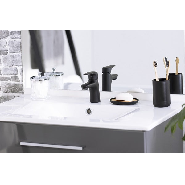 Mitigeur lavabo noir ONE ambiance