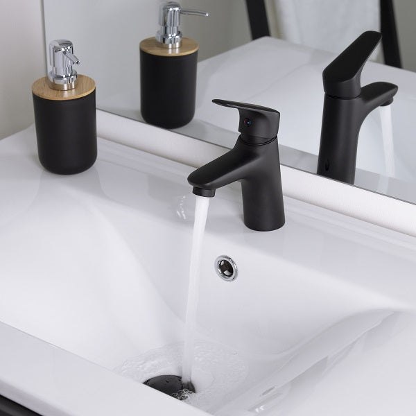 Mitigeur lavabo noir ONE ambiance