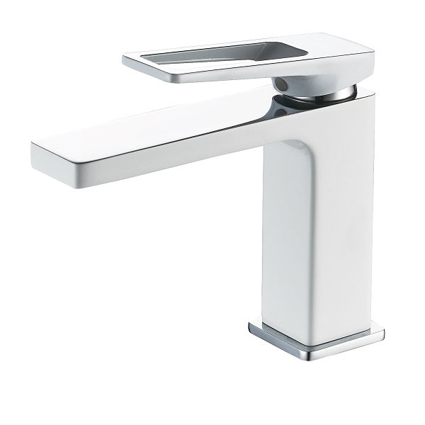 Mitigeur de Lavabo Chromé / Blanc ORIAN