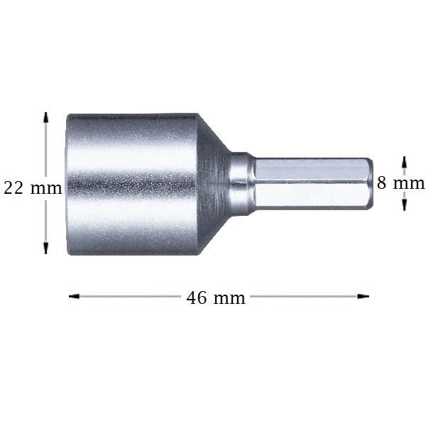 Dimension de l'outil de pose pour patte à vis fixation plomberie