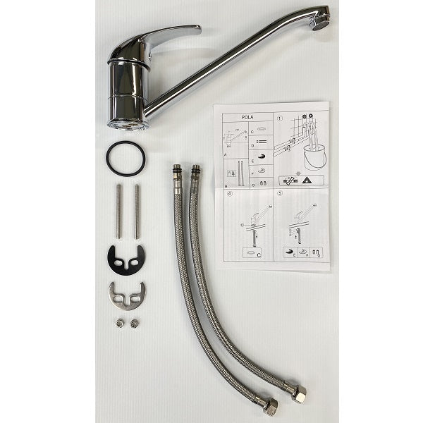Mitigeur évier POLA chromé décomposition