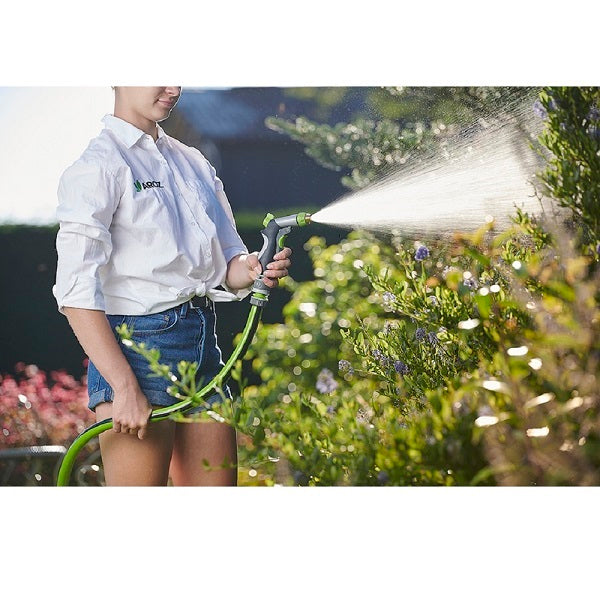 Pistolet d'arrosage métal + revêtement soft gripp jet réglable ambiance