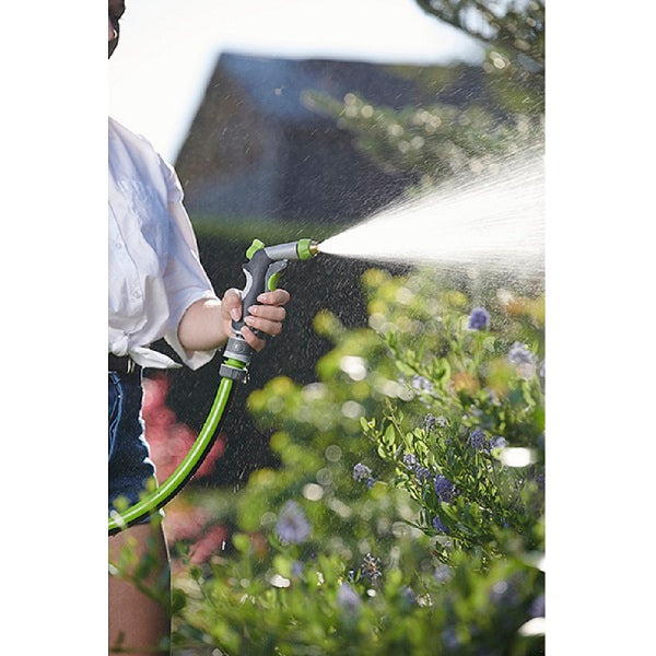 Pistolet d'arrosage métal + revêtement soft gripp jet réglable ambiance