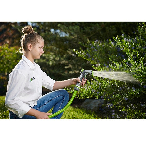 Pistolet d'Arrosage Métal + Soft Gripp 8 Jets ambiance