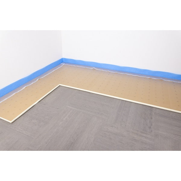 Dalle lisse pour plancher chauffant posée