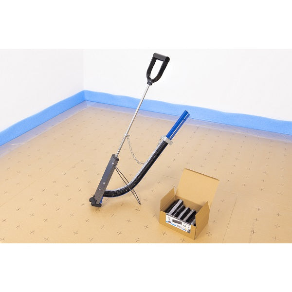 Agrafeuse plancher chauffant chargée