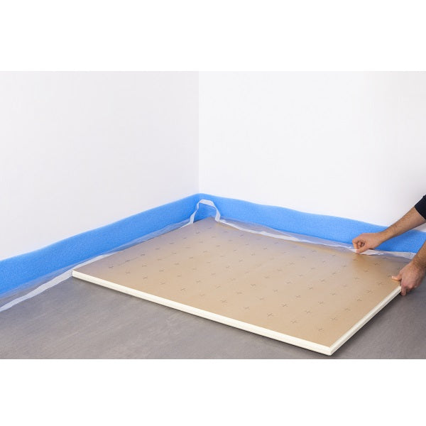 Pose d'une dalle lisse pour plancher chauffant