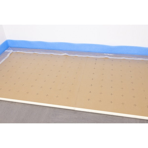 Dalle lisse pour plancher chauffant posée