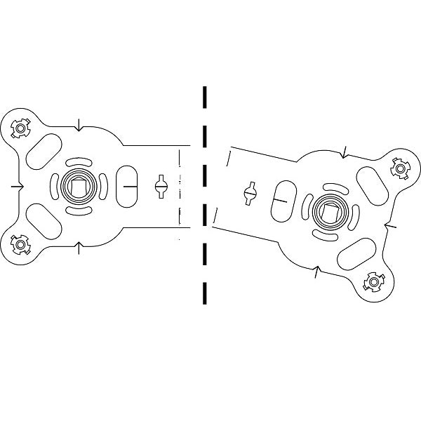 Platine Sécable Double PER à Sertir schéma