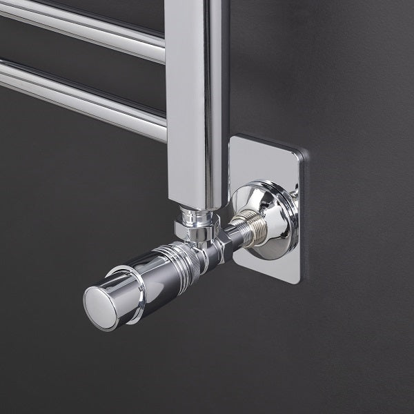 Platine sortie de cloison universel installé chauffage chrome