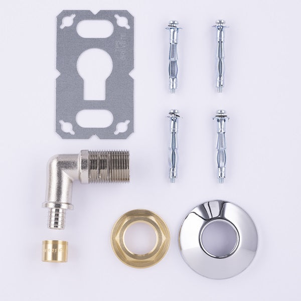 Platine sortie de cloison simple PER à glissement composition