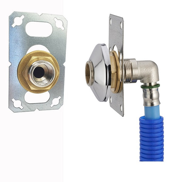 Platine sortie de cloison simple PER à sertir