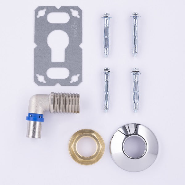 Kit Platine sortie de cloison simple multicouche à sertir