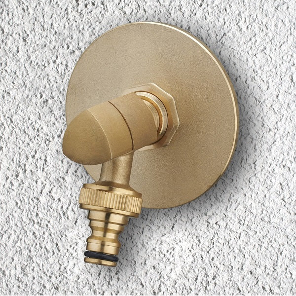 Platine sortie de cloison robinet de jardin