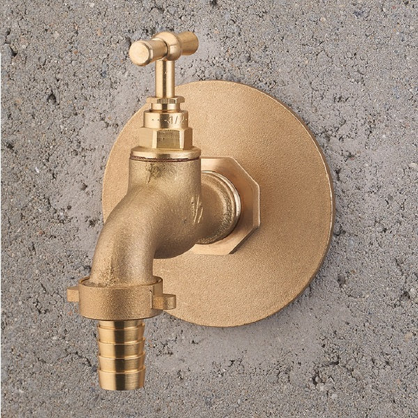 Platine sortie de cloison robinet de jardin