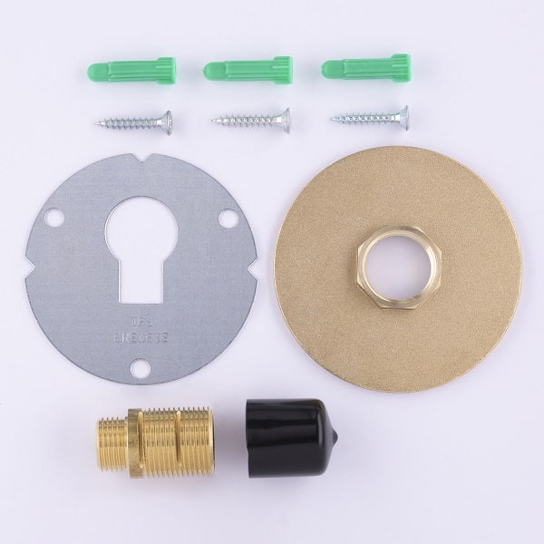 Platine Robinet de Jardin Laiton composition