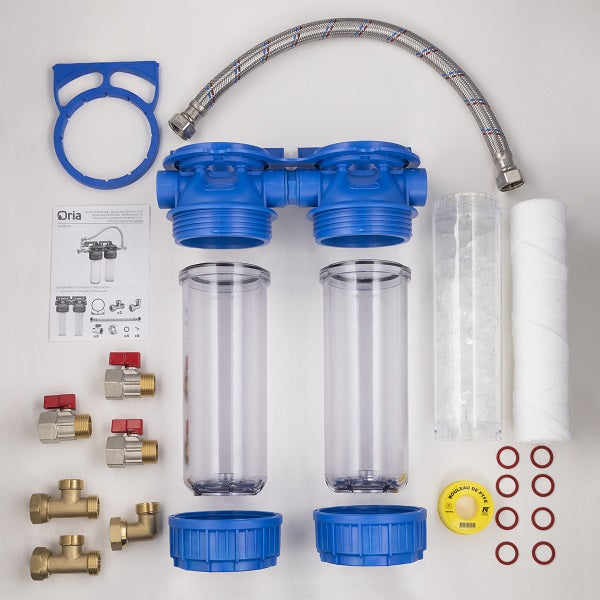 Station anti calcaire avec by pass composition