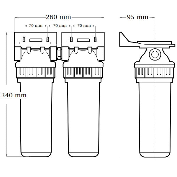 Station Traitement Anti Calcaire dimensions