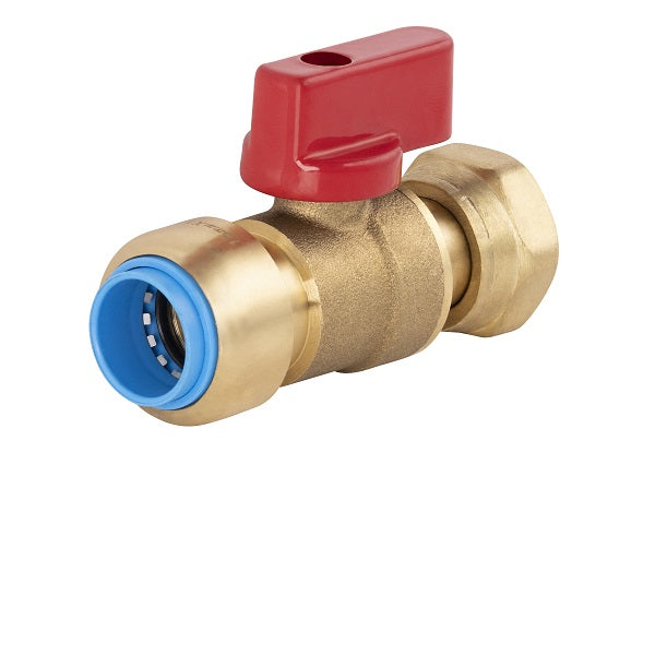 Raccord tout push vanne