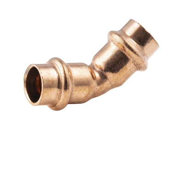 Raccord cuivre à sertir coude égal 45°