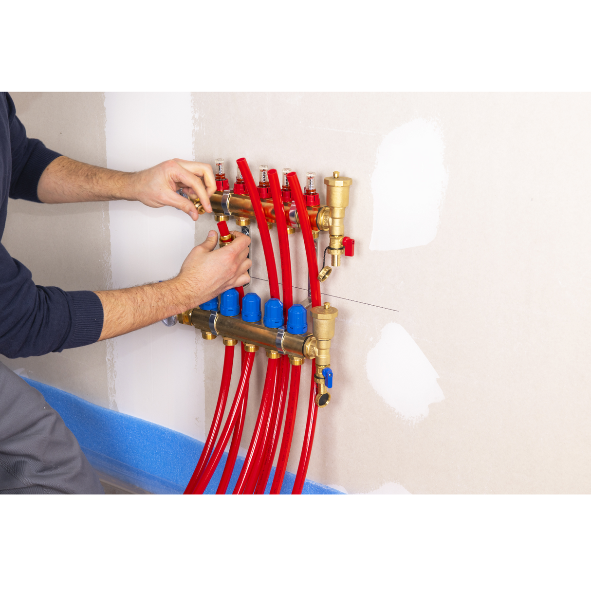 Installation raccord eurocone tube PER