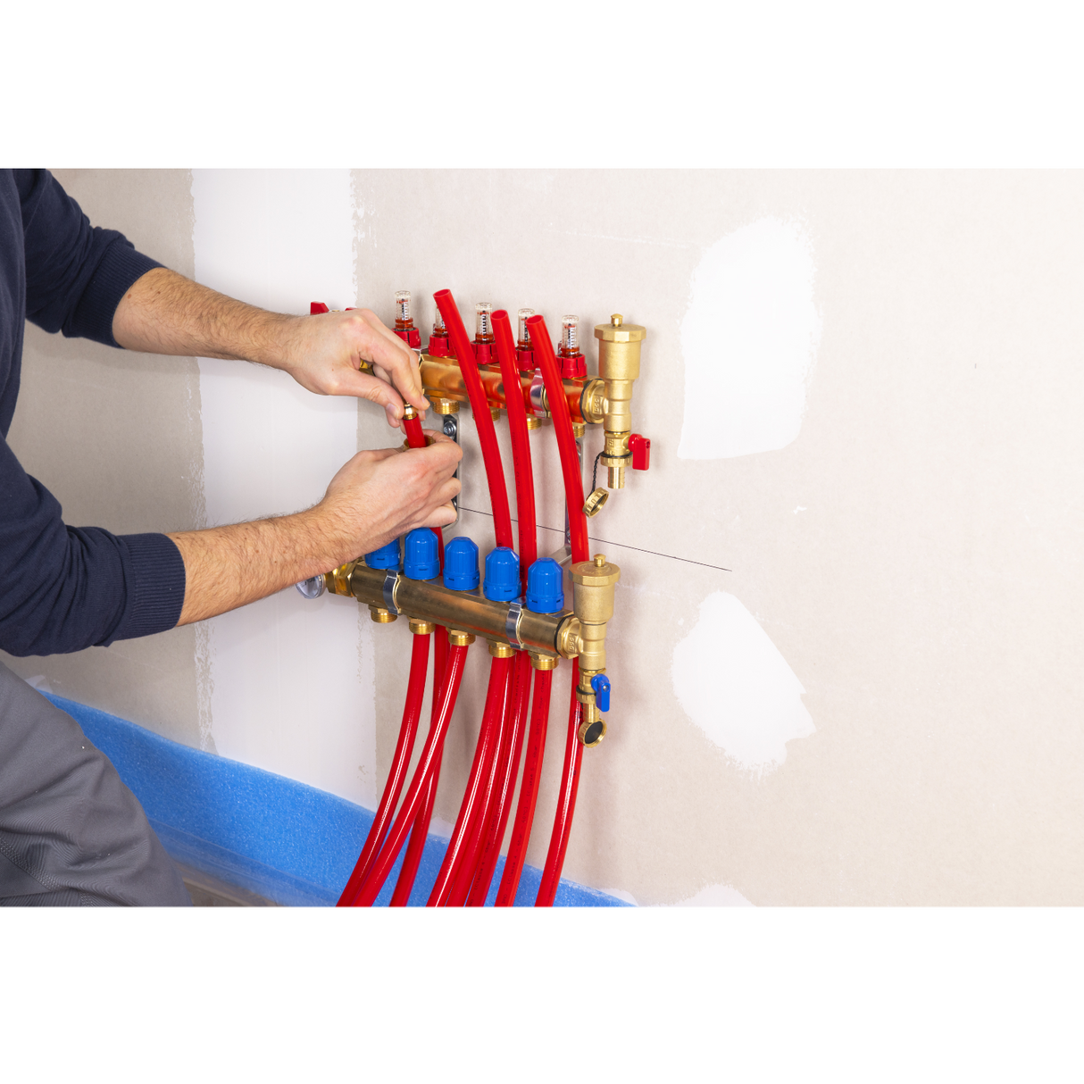 Installation raccord eurocone tube PER