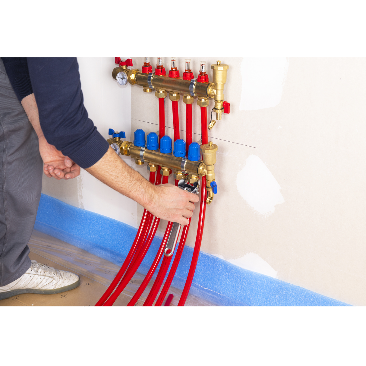 Installation raccord eurocone tube PER