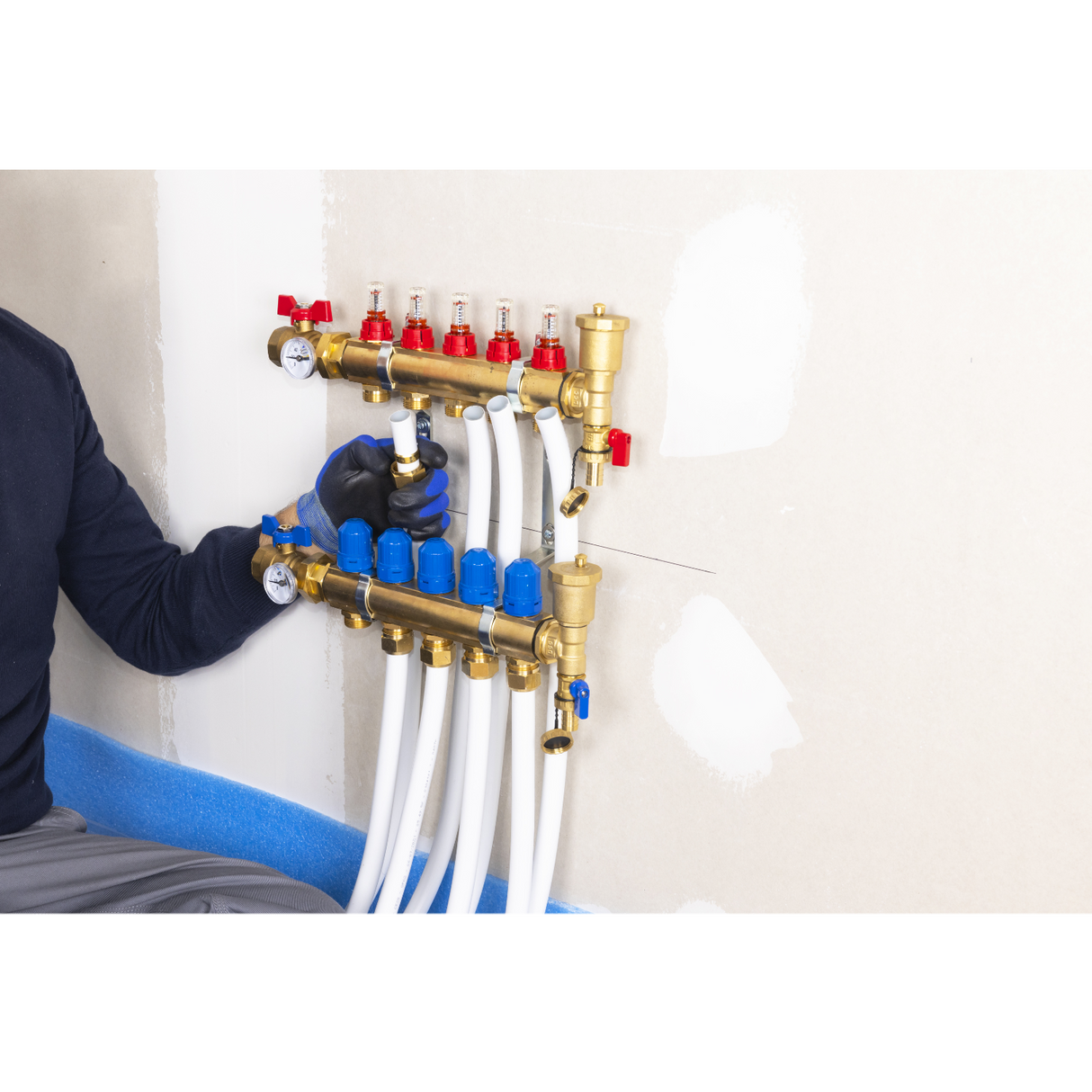 Installation raccord eurocone tube multicouche