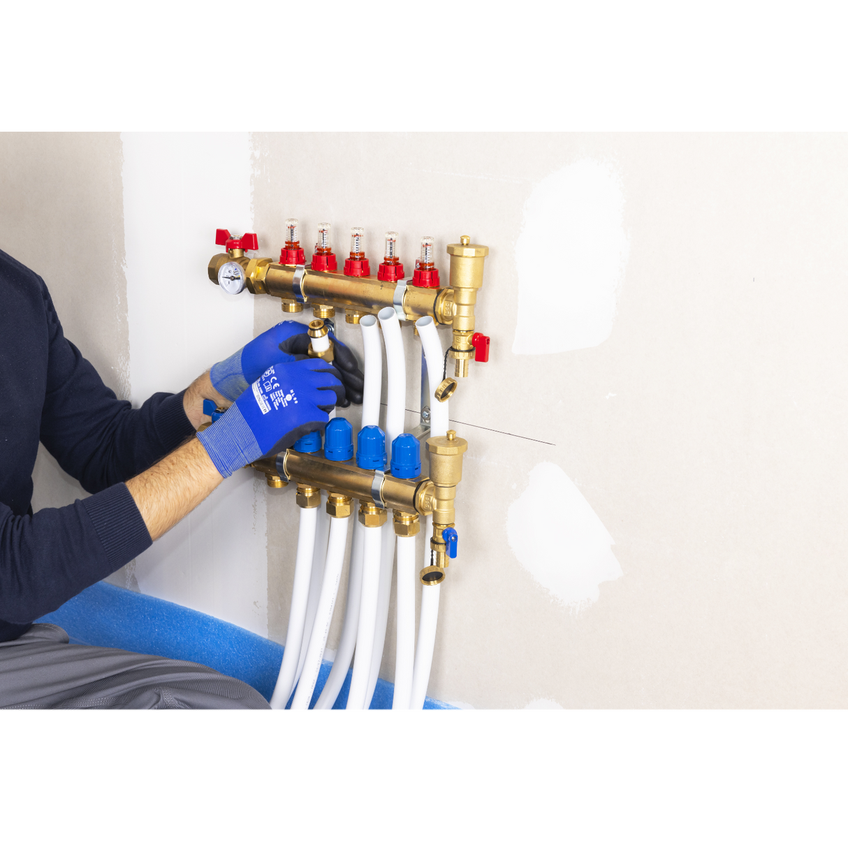 Installation raccord eurocone tube multicouche